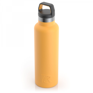 RTIC 20oz Water Bottle, Amber, Matte, Stainless Steel & Vacuum Insulated, Case of 24