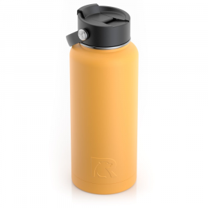 RTIC 32oz Bottle, Amber, Matte, Stainless Steel & Vacuum Insulated, Case of 20