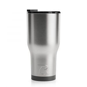 RTIC 30oz Tumbler, Stainless, Matte, Stainless Steel & Vacuum Insulated, Flip-Top Lid, Case of 30