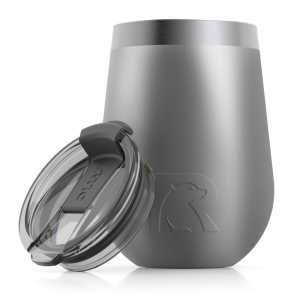 RTIC 12oz Cocktail Tumbler, Graphite, Matte, Stainless Steel & Vacuum Insulated, Flip-Top Lid