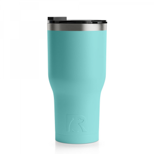 RTIC 30oz Tumbler, Teal, Matte, Stainless Steel & Vacuum Insulated, Flip-Top Lid, Case of 30