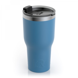 RTIC 30oz Tumbler, Slate Blue, Matte, Stainless Steel & Vacuum Insulated, Flip-Top Lid, Case of 30