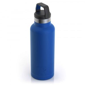 RTIC 16oz Water Bottle, Gulf Blue, Matte, Stainless Steel & Vacuum Insulated, Case of 24
