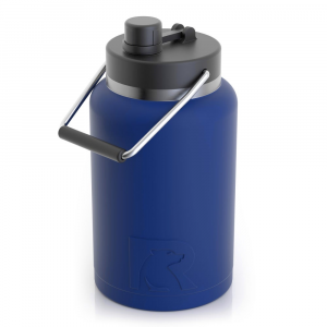 RTIC Half Gallon Jug, Gulf Blue, Matte, Stainless Steel & Vacuum Insulated, Flip-Top Lid