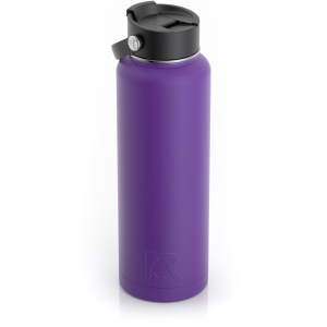 RTIC 40oz Bottle, Majestic Purple, Matte, Stainless Steel & Vacuum Insulated, Case of 20