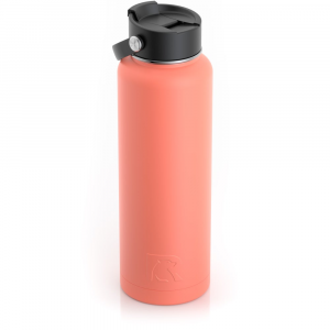 RTIC 40oz Bottle, Coral, Matte, Stainless Steel & Vacuum Insulated, Case of 20