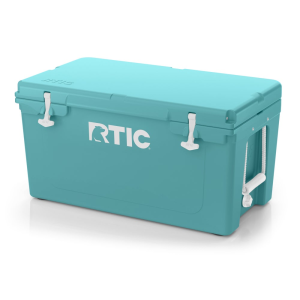 65 QT Ultra-Tough Cooler, Lagoon, Heavy Duty Rope Handles, T-Latch Closure