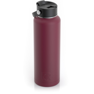 RTIC 40oz Bottle, Maroon, Matte, Stainless Steel & Vacuum Insulated, Case of 20