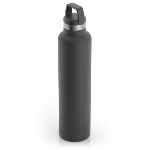 RTIC 26oz Water Bottle, Black, Matte, Stainless Steel & Vacuum Insulated, Case of 24