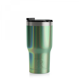 RTIC 20oz Tumbler, Cypress Pine, Glitter, Stainless Steel & Vacuum Insulated, Flip-Top Lid