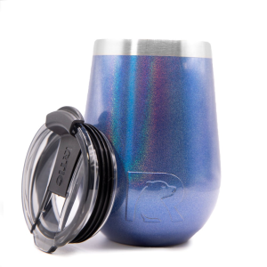RTIC 12oz Cocktail Tumbler, Pacific, Glitter, Stainless Steel & Vacuum Insulated, Flip-Top Lid