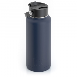 RTIC 32oz Bottle, Navy, Matte, Stainless Steel & Vacuum Insulated, Case of 20