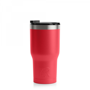 RTIC 20oz Tumbler, Flag Red, Matte, Stainless Steel & Vacuum Insulated, Flip-Top Lid, Case of 48