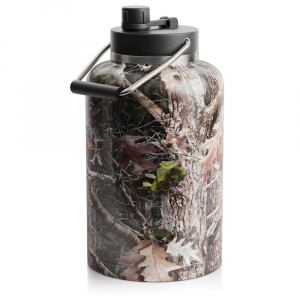RTIC One Gallon Jug, Kanati Camo, Matte, Stainless Steel & Vacuum Insulated, Flip-Top Lid, Case of 9
