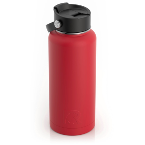 RTIC 32oz Bottle, Flag Red, Matte, Stainless Steel & Vacuum Insulated, Case of 20