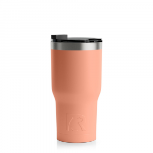 RTIC 20oz Tumbler, Salmon, Matte, Stainless Steel & Vacuum Insulated, Flip-Top Lid, Case of 48