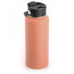 RTIC 32oz Bottle, Salmon, Matte, Stainless Steel & Vacuum Insulated, Case of 20