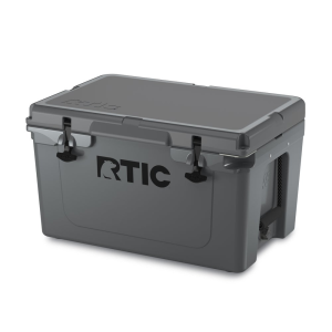 45 QT Ultra-Tough Cooler, Dark Grey, Heavy Duty Rope Handles, T-Latch Closure