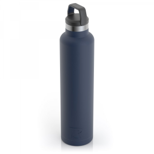 RTIC 26oz Water Bottle, Navy, Matte, Stainless Steel & Vacuum Insulated, Case of 24