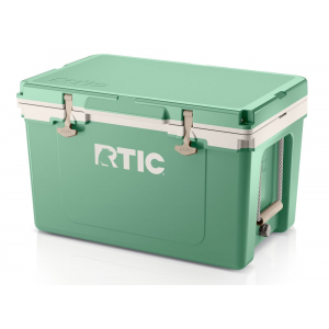 RTIC 52 Quart Ultra-Light Hard Cooler, Sage/Beach, Lightweight, Heavy Duty Rope Handles, T-Latch Closure