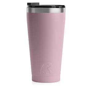 RTIC 16oz Pint Tumbler, Dusty Rose, Matte, Stainless Steel & Vacuum Insulated, Flip-Top Lid, Case of 48