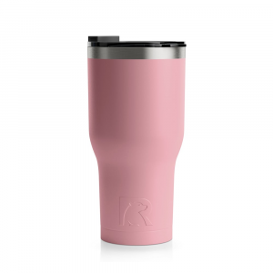 RTIC 30oz Tumbler, Dusty Rose, Matte, Stainless Steel & Vacuum Insulated, Flip-Top Lid, Case of 30