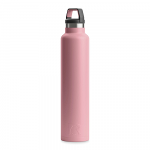 RTIC 26oz Water Bottle, Dusty Rose, Matte, Stainless Steel & Vacuum Insulated, Case of 24