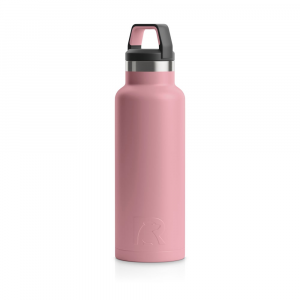 RTIC 16oz Water Bottle, Dusty Rose, Matte, Stainless Steel & Vacuum Insulated, Case of 24