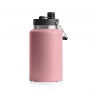 RTIC Half Gallon Jug, Dusty Rose, Matte, Stainless Steel & Vacuum Insulated, Flip-Top Lid