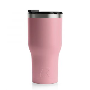 RTIC 30oz Tumbler, Dusty Rose, Matte, Stainless Steel & Vacuum Insulated, Flip-Top Lid