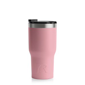 RTIC 20oz Tumbler, Dusty Rose, Matte, Stainless Steel & Vacuum Insulated, Flip-Top Lid