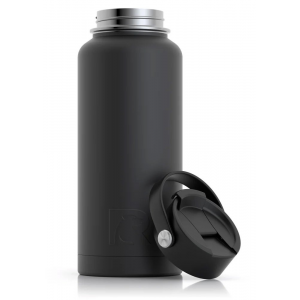 RTIC 32oz Bottle, Black, Matte, Stainless Steel & Vacuum Insulated, Case of 20