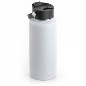 RTIC 32oz Bottle, White, Matte, Stainless Steel & Vacuum Insulated, Case of 20