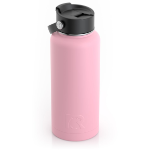 RTIC 32oz Bottle, Flamingo, Matte, Stainless Steel & Vacuum Insulated, Case of 20