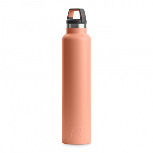 RTIC 26oz Water Bottle, Salmon, Matte, Stainless Steel & Vacuum Insulated, Case of 24