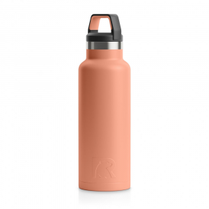RTIC 16oz Water Bottle, Salmon, Matte, Stainless Steel & Vacuum Insulated, Case of 24