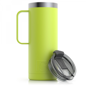 RTIC 20oz Travel Mug, Citrus, Matte, Stainless Steel & Vacuum Insulated, Flip-Top Lid, Case of 24