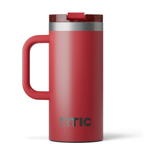 16oz Road Trip Travel Mug, Flag Red, Case of 24