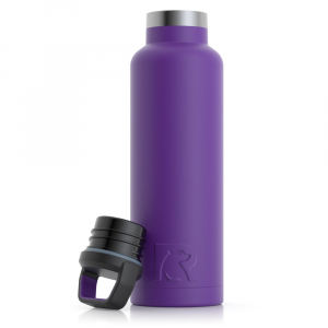 RTIC 20oz Water Bottle, Majestic Purple, Matte, Stainless Steel & Vacuum Insulated, Case of 24