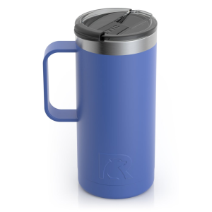 RTIC 16oz Travel Mug, Lilac, Matte, Stainless Steel & Vacuum Insulated, Flip-Top Lid, 2-Pack