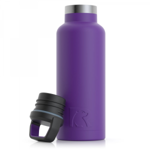 RTIC 16oz Water Bottle, Majestic Purple, Matte, Stainless Steel & Vacuum Insulated, Case of 24
