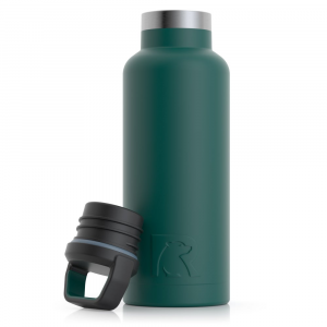 RTIC 16oz Water Bottle, Forest Green, Matte, Stainless Steel & Vacuum Insulated, Case of 24