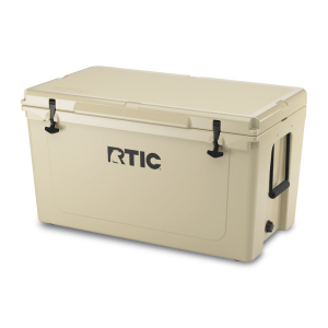 110 QT Ultra-Tough Cooler, Tan, Heavy Duty Rope Handles, T-Latch Closure