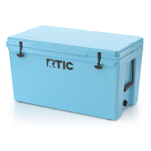 110 QT Ultra-Tough Cooler, Blue, Heavy Duty Rope Handles, T-Latch Closure