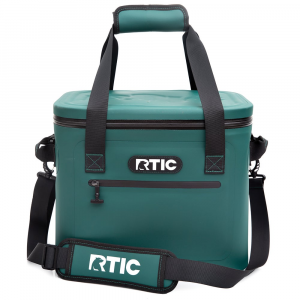 RTIC 30 Can Soft Pack Cooler, Forest Green Leakproof & Puncture Proof