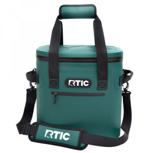 RTIC 20 Can Soft Pack Cooler, Forest Green Leakproof & Puncture Proof