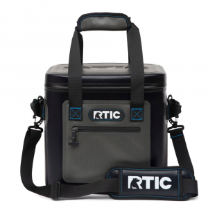 RTIC 12 Can Soft Pack Cooler, Blue / Grey Leakproof & Puncture Proof