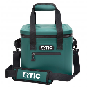 RTIC 12 Can Soft Pack Cooler, Forest Green Leakproof & Puncture Proof