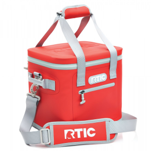 RTIC 12 Can Soft Pack Cooler, Cardinal Leakproof & Puncture Proof