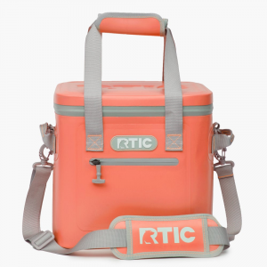 RTIC 12 Can Soft Pack Cooler, Coral Leakproof & Puncture Proof